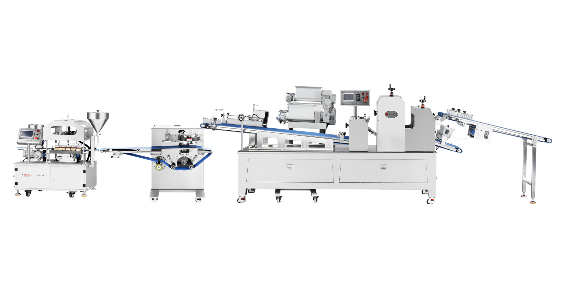 Automatic stuffed pies forming machine