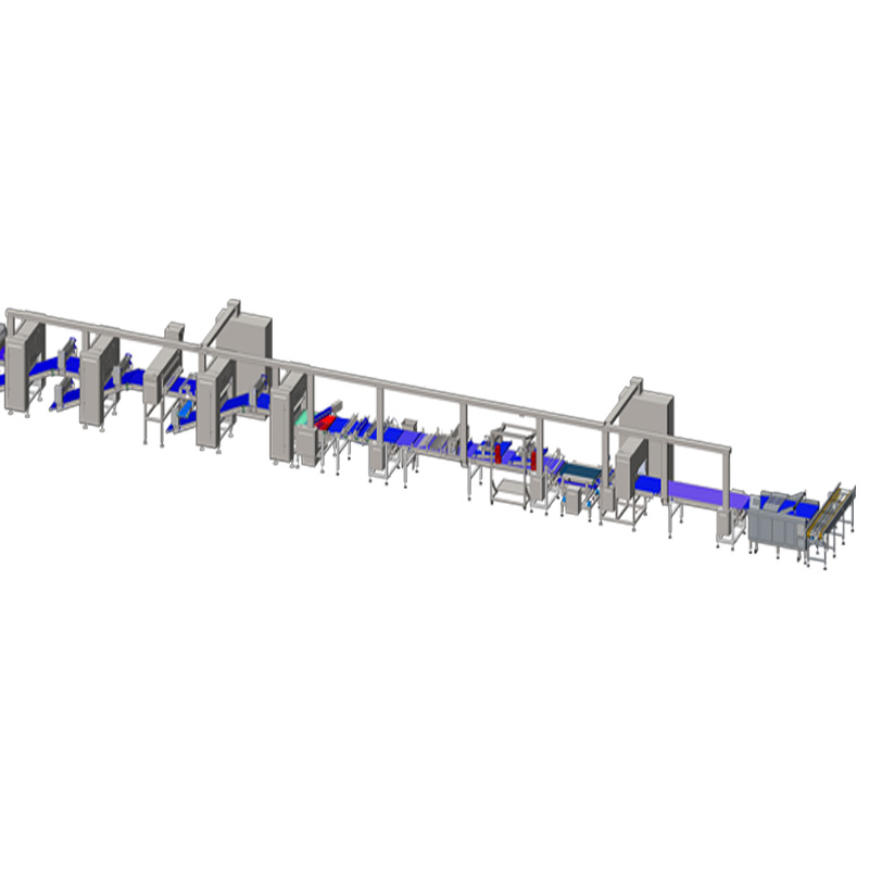 High automation pastry making-up  line